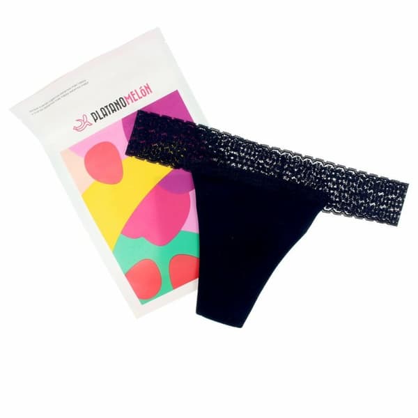 Menstrual panties Platanomelón Kiwitas Sort (S)