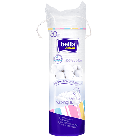 Bella Cotton runde kosmetikindlæg 80 stk