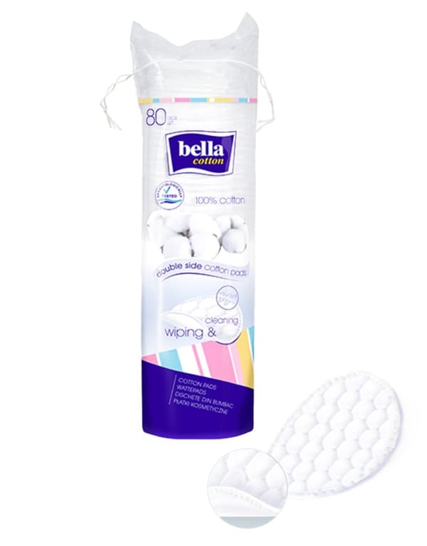 Bella Cotton runde kosmetikindlæg 80 stk