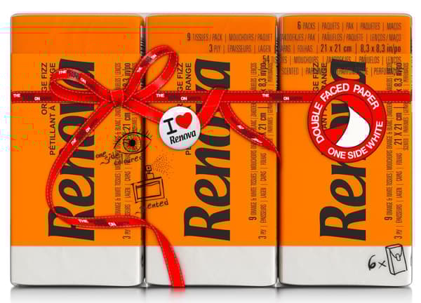 Renova Red label servietter orange 6x9stk