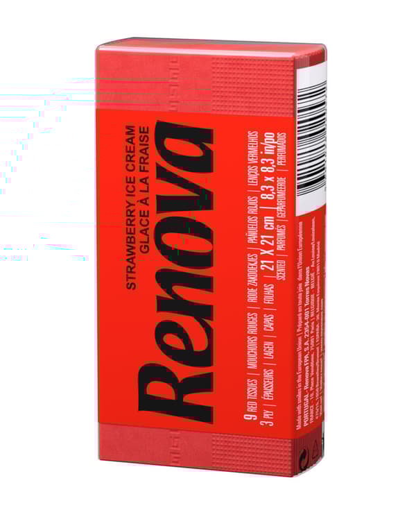 Renova Red label tissues röd 6x9st