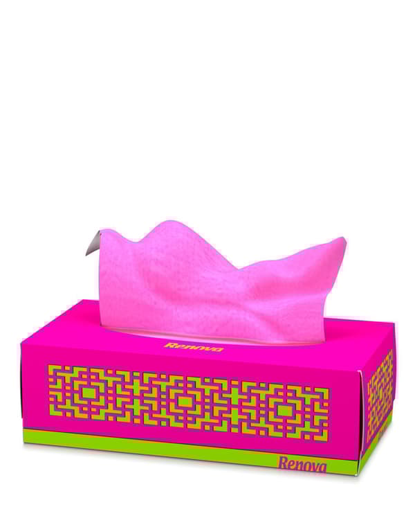 Renova pink aftagelige servietter 80 stk