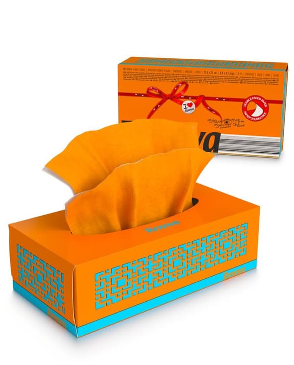 Renova Irrotettavat Tissues Oranssi 80kpl