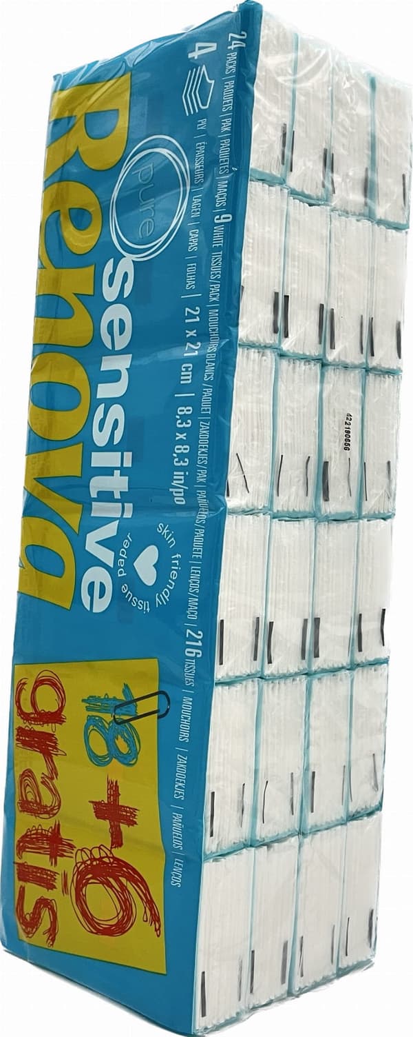 Renova White servietter 18 + 6 pakker