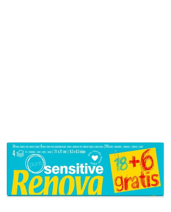 Renova White servietter 18 + 6 pakker