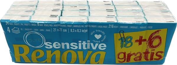 Renova White servietter 18 + 6 pakker