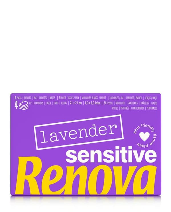 Renova lavendelservietter 6x9 stk