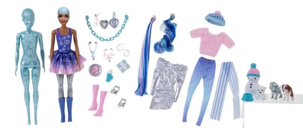 Barbie Color Reveal Advent Calendar 2021 CDON