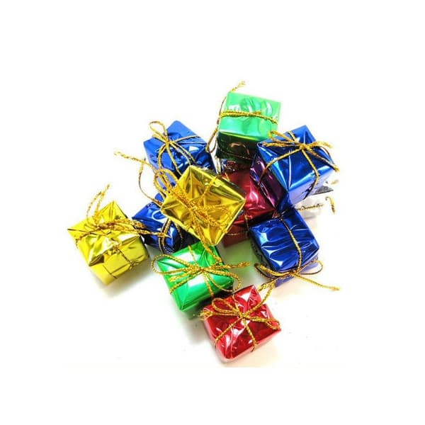 12 st små söta Julklappar, Paket, Julpynt, Julgranspynt