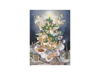 Adventtikalenteri A3 Enkelipuu - Bromma Kortforlag