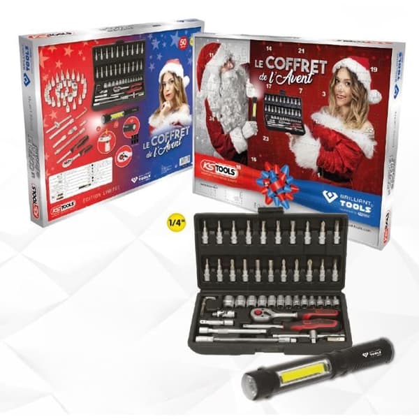 KS TOOLS 2021 Adventskalender - Vit - Unisex - Vuxen