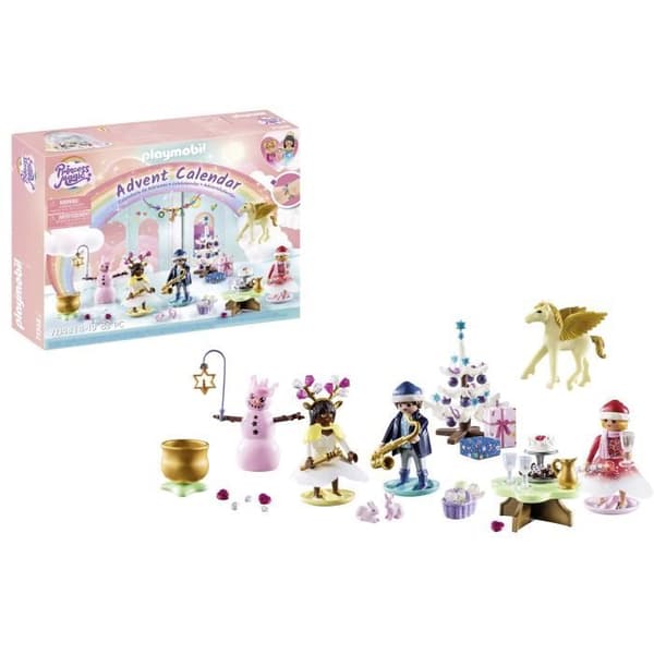 PLAYMOBIL Adventskalender - Regnbåge - Julens magi - 24 lådor att öppna