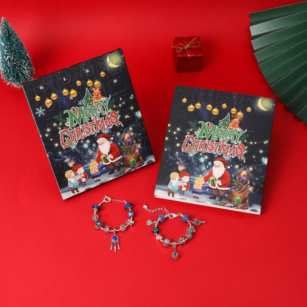 2024 Julkalender - Adventskalender - DIY Armband För Tjejer Kids-Blue