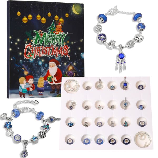 2024 Julkalender - Adventskalender - DIY Armband För Tjejer Kids-Blue