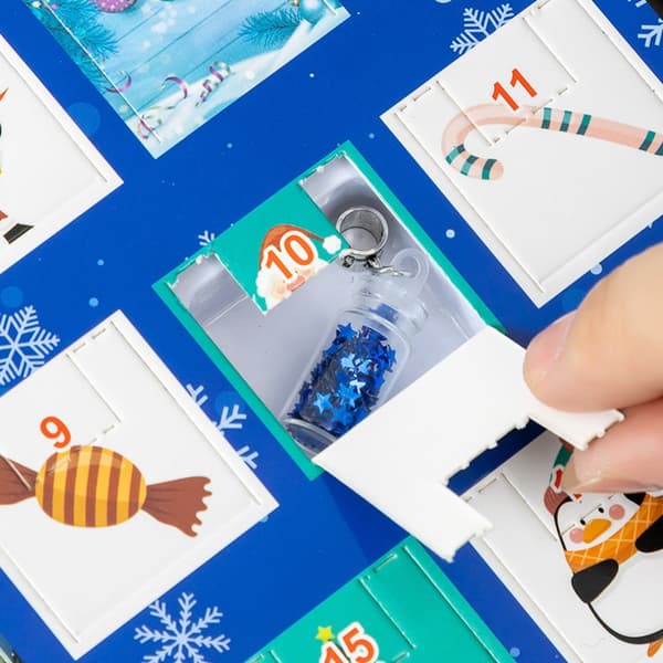 2024 Julkalender - Adventskalender - DIY Armband För Tjejer Kids - Blå-B