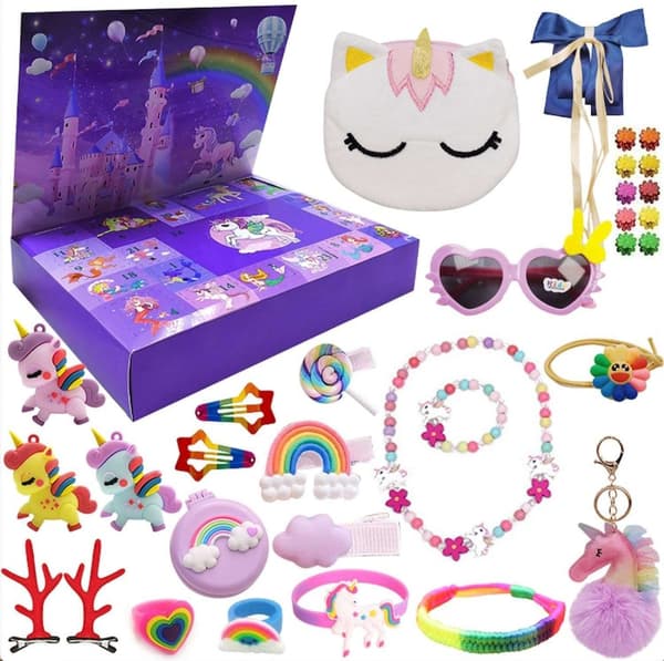 Adventskalender - Unicorn - Enhörningspresent - Julkalender 2024