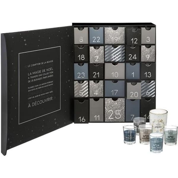 Svarta adventskalenderljus - ATMOSPHERA - Ljus - Svart