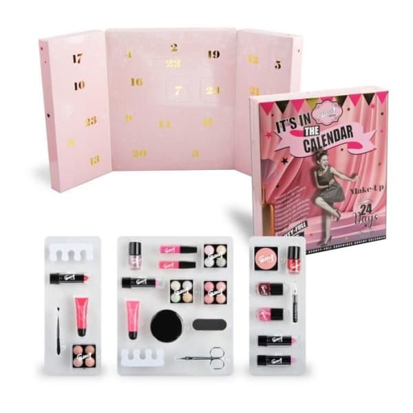 Adventskalender Skönhet - GLOSS - Ros Nostalgia - 24 st - Perfekt present för kvinnor - Komplett smink