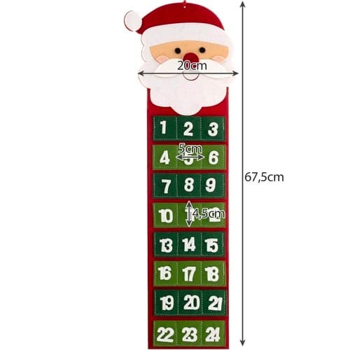 Julkalender / Adventskalender - Hängande