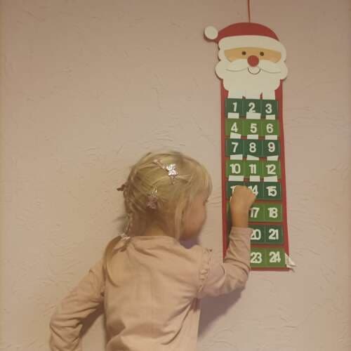 Julkalender / Adventskalender - Hängande