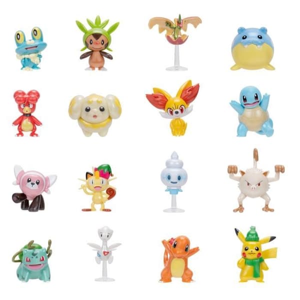 Pokémon adventskalender - BANDAI - 24 nya figurer - För barn från 4 år - Slumpmässiga figurer
