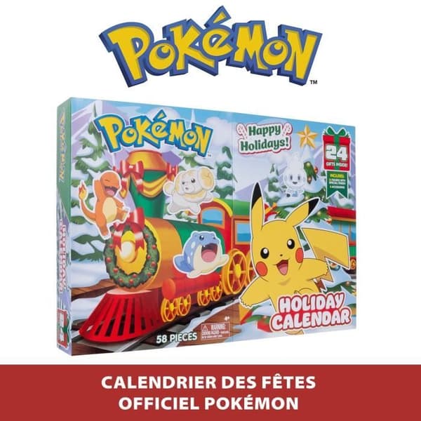 Pokémon adventskalender - BANDAI - 24 nya figurer - För barn från 4 år - Slumpmässiga figurer