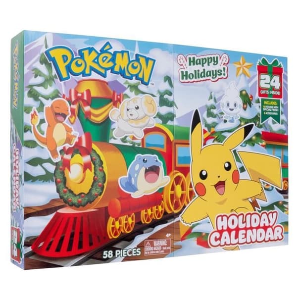 Pokémon adventskalender - BANDAI - 24 nya figurer - För barn från 4 år - Slumpmässiga figurer