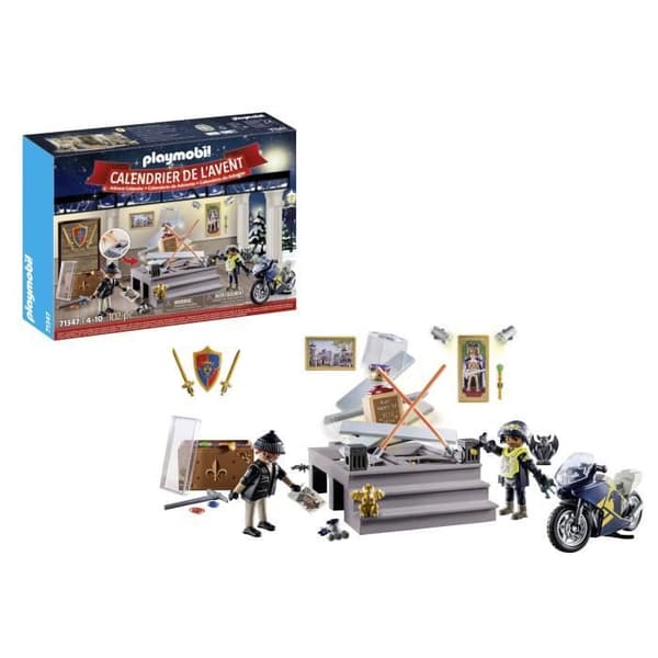 PLAYMOBIL Adventskalender - Polis - Julens magi - 24 lådor att öppna