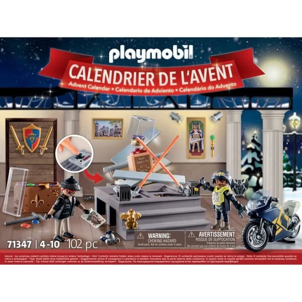 PLAYMOBIL Adventskalender - Polis - Julens magi - 24 lådor att öppna