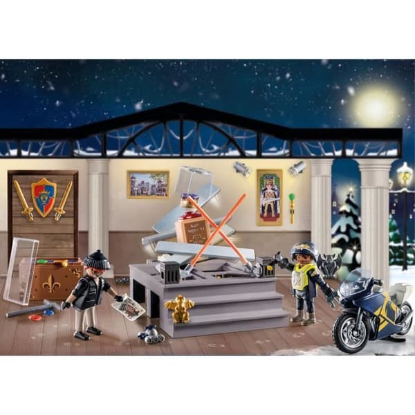 PLAYMOBIL Adventskalender - Polis - Julens magi - 24 lådor att öppna