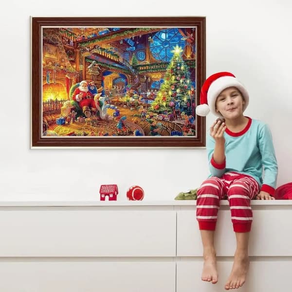 Skickas från Sverige Pussel adventskalender 2024, 1008 pusselbitar 24 dagars Toy Shop Jigsaw puzzle