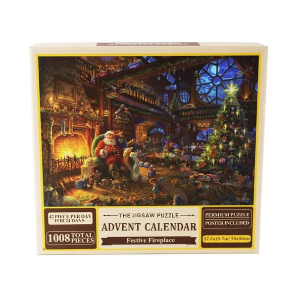 Skickas från Sverige Pussel adventskalender 2024, 1008 pusselbitar 24 dagars Toy Shop Jigsaw puzzle