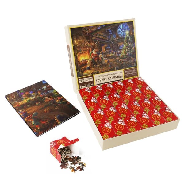 Skickas från Sverige Pussel adventskalender 2024, 1008 pusselbitar 24 dagars Toy Shop Jigsaw puzzle