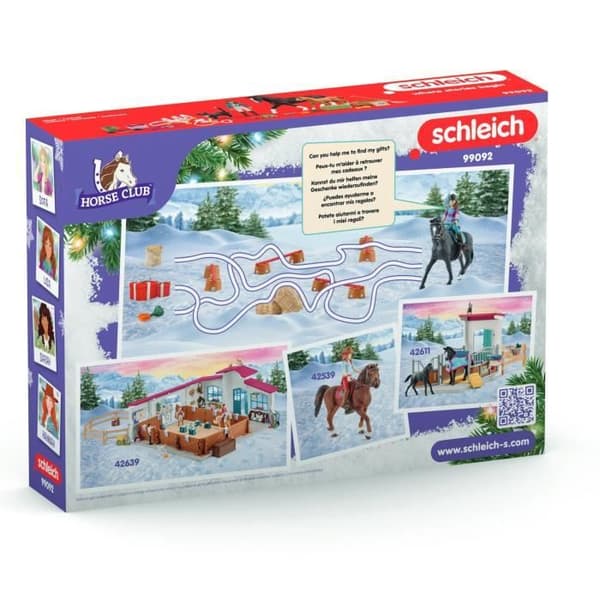 Hästklubbens adventskalender, SCHLEICH 99092 Club, 24 superöverraskningar för hästfantaster