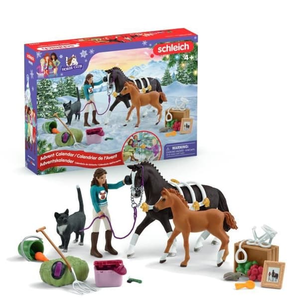 Hästklubbens adventskalender, SCHLEICH 99092 Club, 24 superöverraskningar för hästfantaster