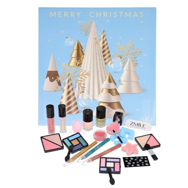 Zmile Cosmetics Beauty Adventskalender Square '3D-juletrær'