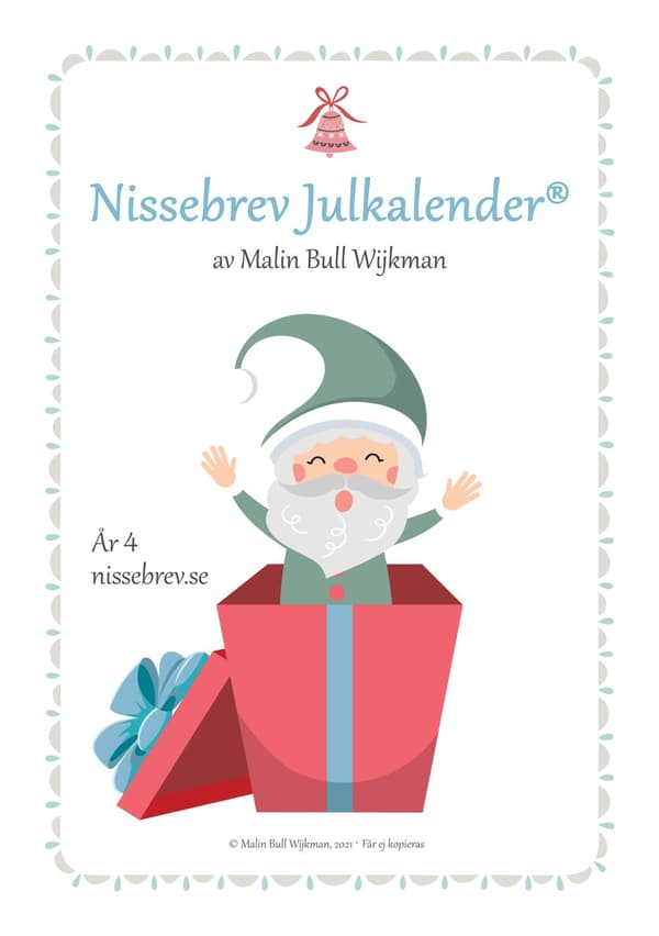 Nissebrev Julkalender År 4 - Syskon (flera barn)