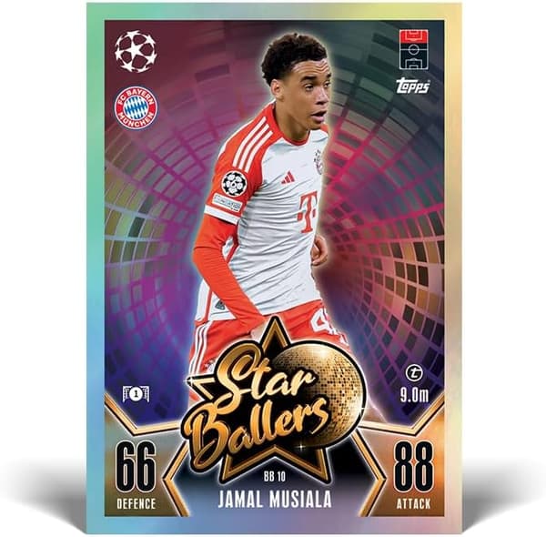 Uppdaterat Mega Multipack #4 - Innehåller 16 nya Star Ballers-kort och ett exklusivt Star Ballers Jude Bellingham Limited Edition-kort!