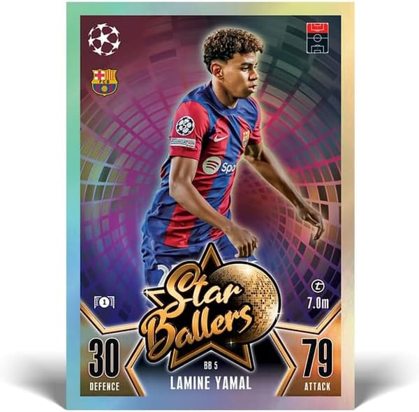 Uppdaterat Mega Multipack #4 - Innehåller 16 nya Star Ballers-kort och ett exklusivt Star Ballers Jude Bellingham Limited Edition-kort!