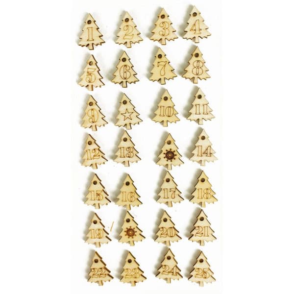 Träklister för Adventskalender 2,5 cm