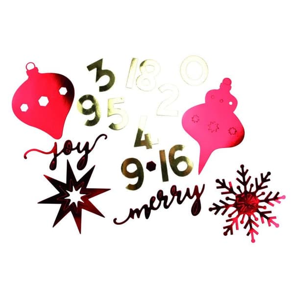 DIY adventskalender - Bokstäver och symboler - MegaCrea DIY - 47 delar - {color}
