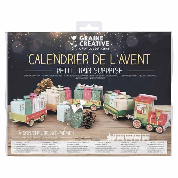 Adventskalender liten byggtåg