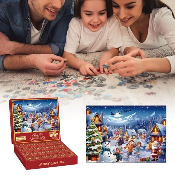 Adventskalender - Pussel 1008 Bitar - Julkalender 2024