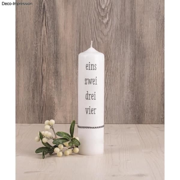 Transferfilm - RAYHER - Adventsnummer 1-4 - Vit - Transferpapper