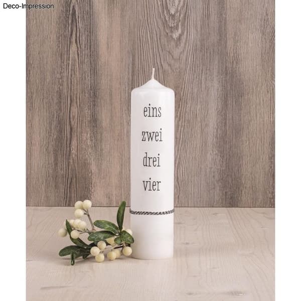 Transferfilm - RAYHER - Adventsnummer 1-4 - Vit - Transferpapper