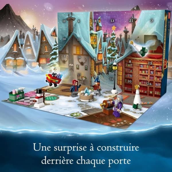 LEGO® Harry Potter 76418 Adventskalendern 2023, med 24 gåvor inklusive 6 Hogsmeade Village-minifigurer, julklapp
