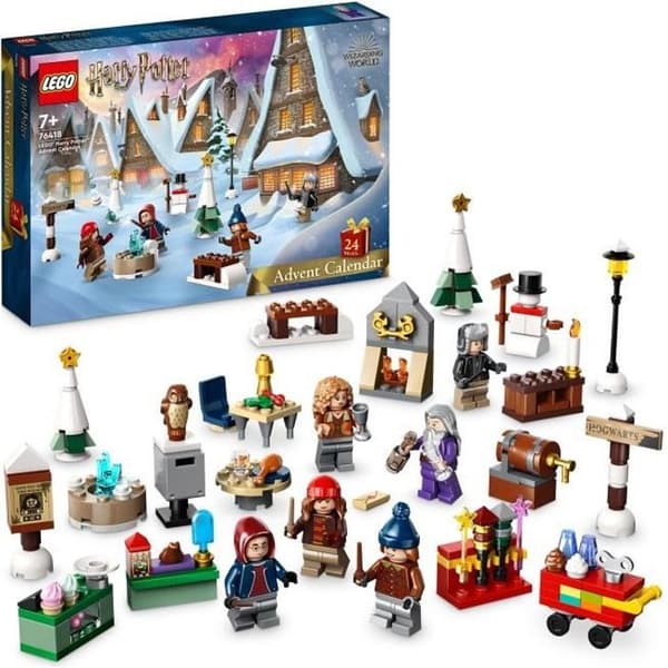 LEGO® Harry Potter 76418 Adventskalendern 2023, med 24 gåvor inklusive 6 Hogsmeade Village-minifigurer, julklapp