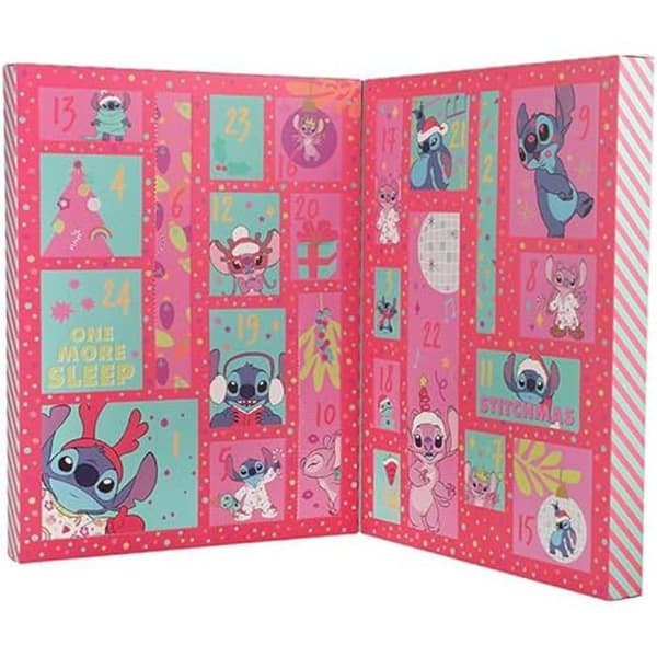 Adventskalender - PALADONE - Stitch - 32 artiklar av kontorsmaterial - Julklappar - Festlig dekoration