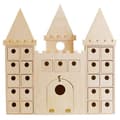Miniatyrbild 1 av 4: Julkalender Träslott att dekorera 42 x 42 cm