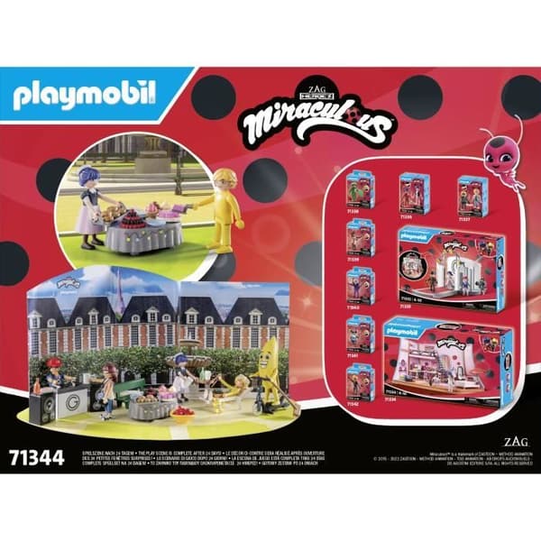 PLAYMOBIL 71344 Miraculous adventskalender, 24 överraskningar, 72 stycken, från 4 år och uppåt